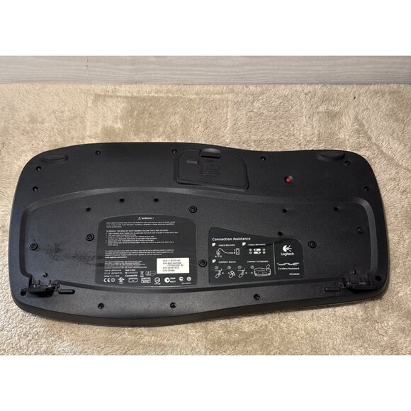 Logitech K350 Wireless Wave Keyboard Ergonomic Media Controls No USB Dongle - Picture 7 of 10